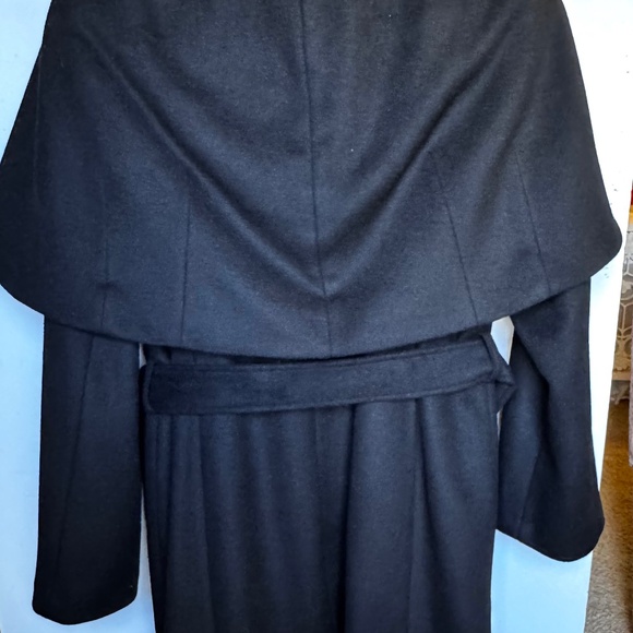 NWT Elie Tahari Marla Wool Blend Belted Lined Coat Size Large - Picture 9 of 9